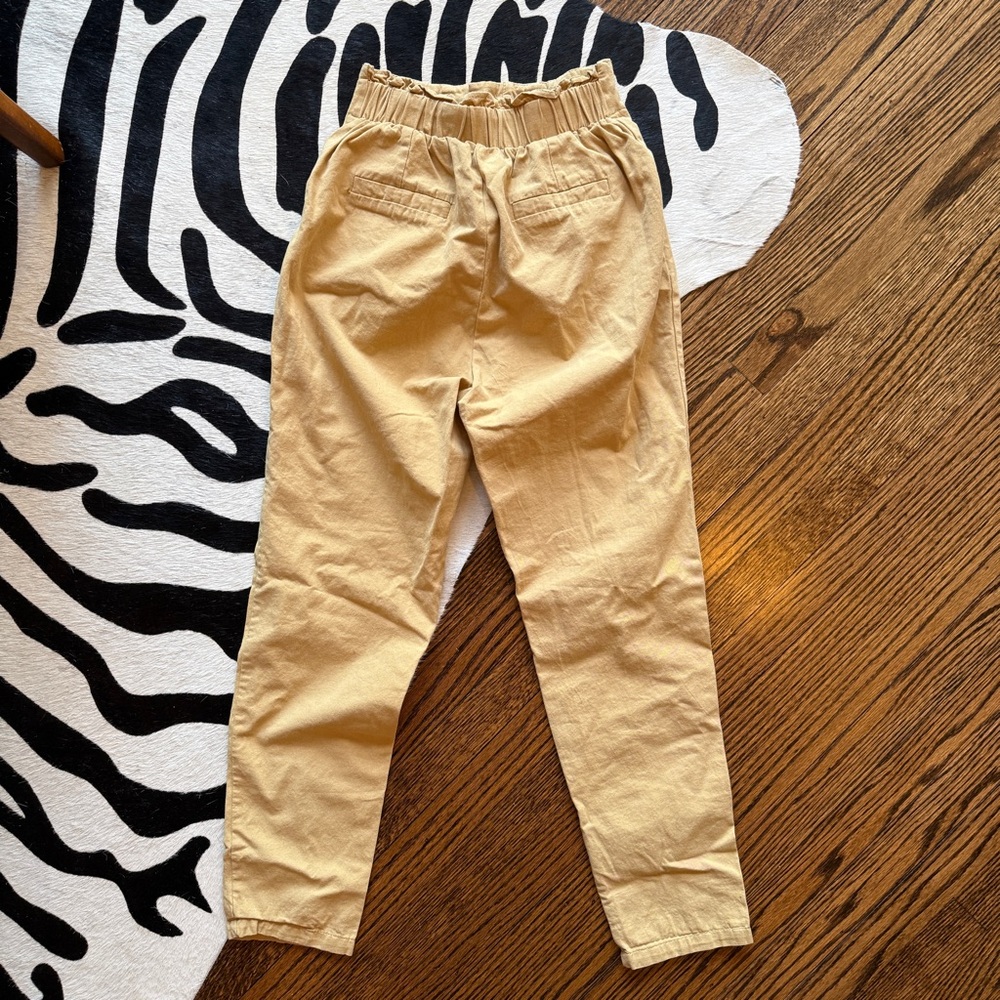 Khaki Paper Bag Pants - Picture 7 of 8